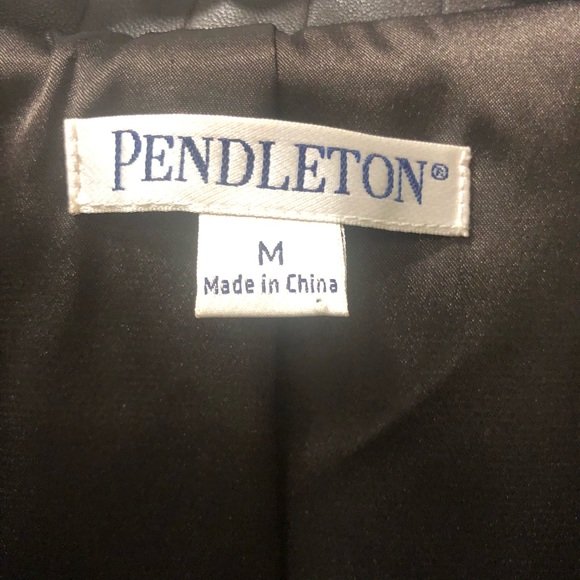 PENDLETON Dark Brown Leather Jacket - Picture 3 of 9
